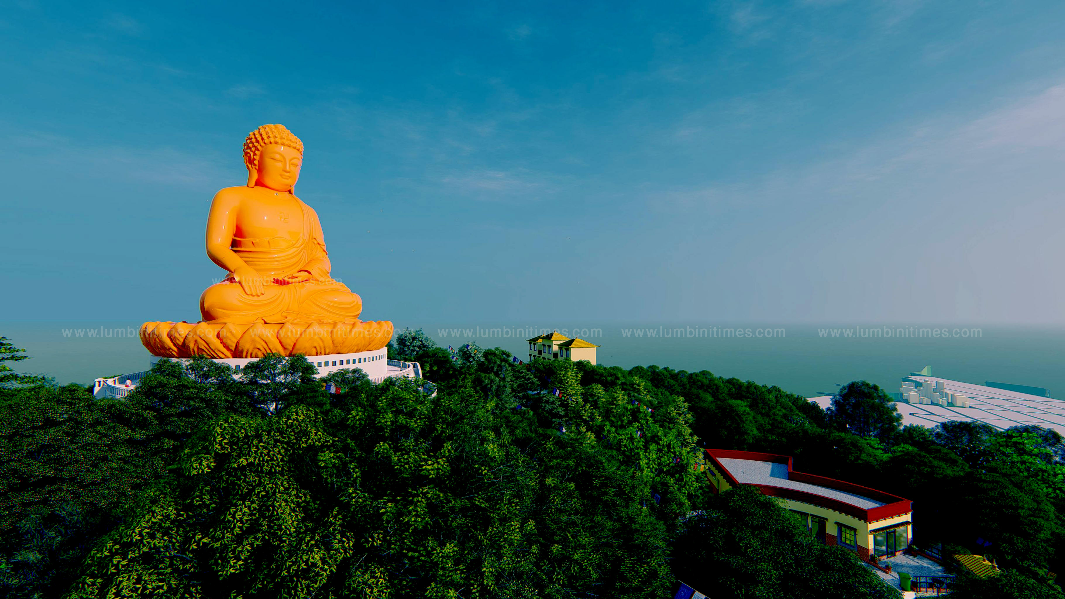 लुम्बिनीबाट देखिने गरी बुटवलको हिलपार्कमा बन्दैछ 'विशाल' बुद्धमूर्ति